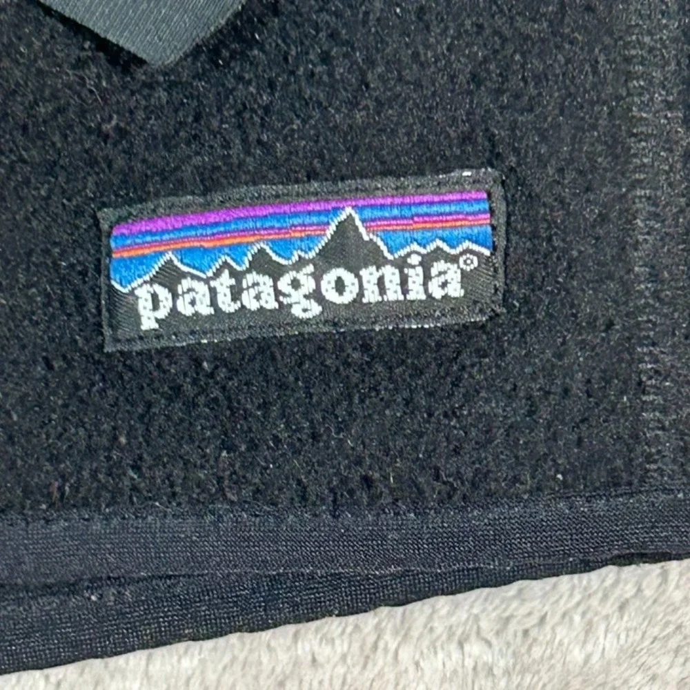VTG Patagonia Synchilla Vest Men Large Black Better Sweater Fleece Full Zip USA